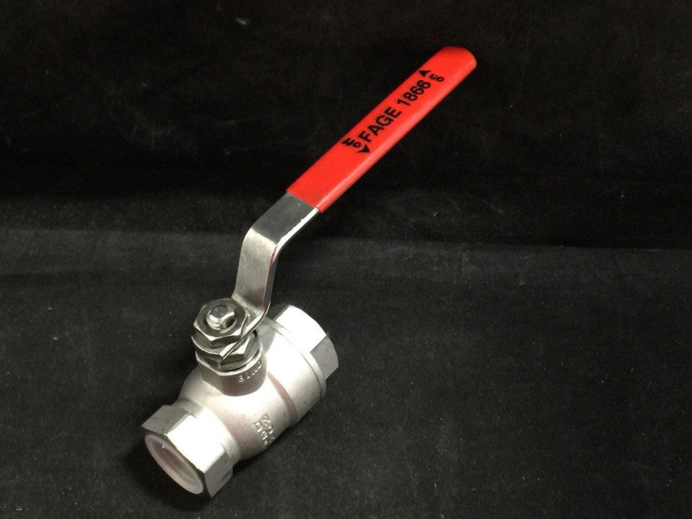 FAGE 1866 BALL VALVE 3/4" NPT WITH HANDLE PN# 63 