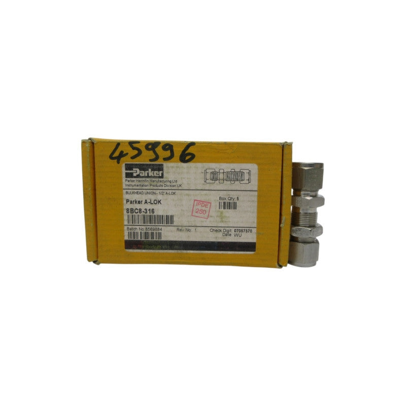 PARKER 8BC8-316 1/2" (PKG OF 5) NSMP
