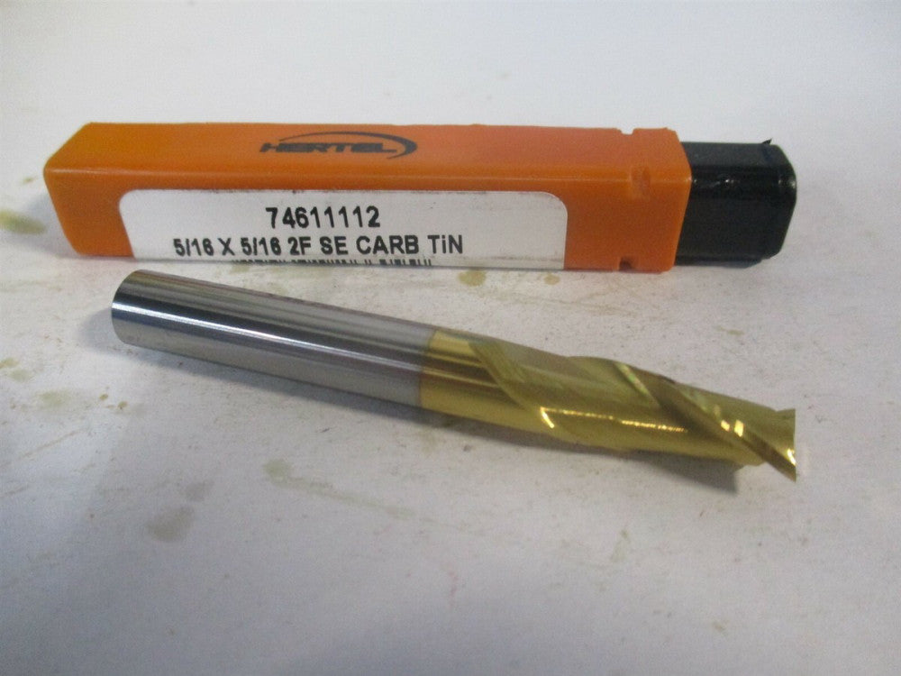 (750522) 5/16 x 13/16 x 5/16" x 2-1/2" OAL Solid Carbide 2 Flute Square End Mill