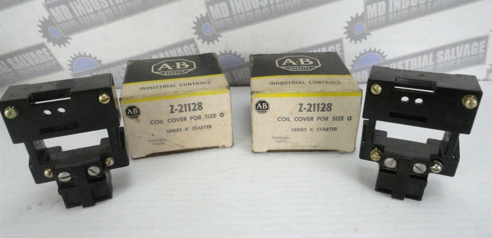 Lot of 2 - ALLEN BRADELEY - Coil Cover, Z-21128 - Size 0, Series K (NEW in BOX)