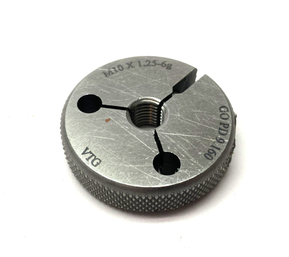 Vermont Gage 362124510 Thr. Ring Gauge M10x1.25-6G GO PD 9.160
