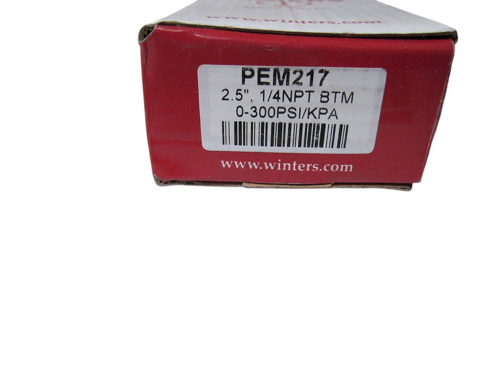 WINTERS PEM217 PRESSURE GAUGE 0-300 PSI/KPA NSMP