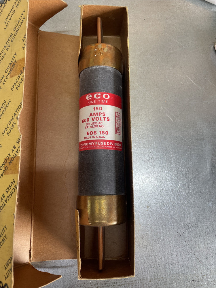 New Open Box! ECO EOS-150 EOS150 150A 600V ONE-TIME BLADE FUSE 