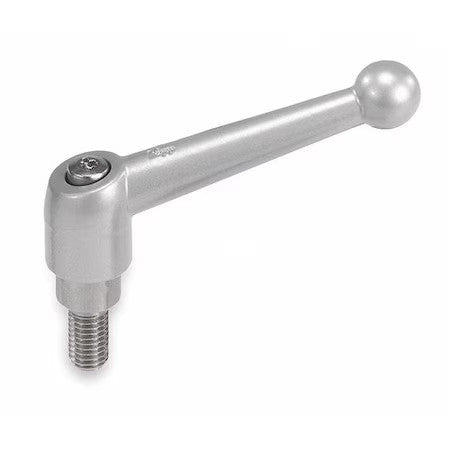 Kipp K0116.2A31x50 Adjustable Handle, Size: 2 5/16-18X50 Zinc, Black Satin,
