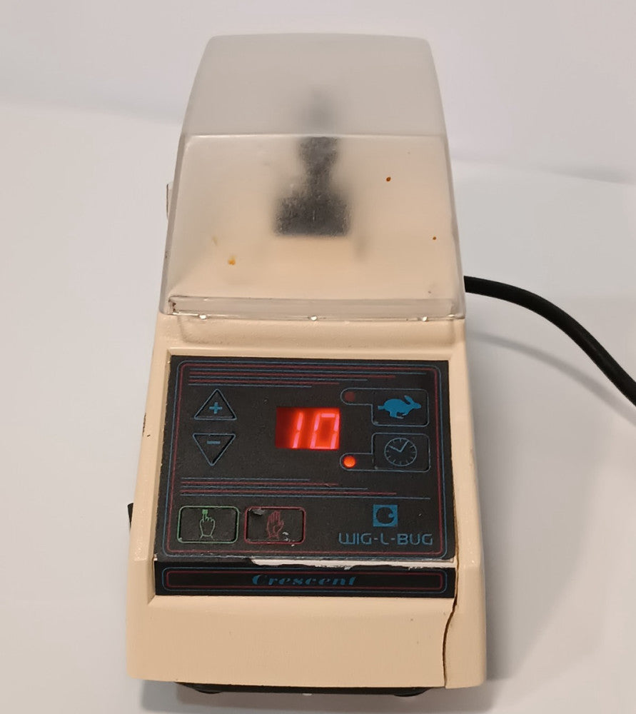 Dentsply C020200 Rinn Crescent MSD Wig-L-Bug Amalgamator, Cracked, Working, 110V