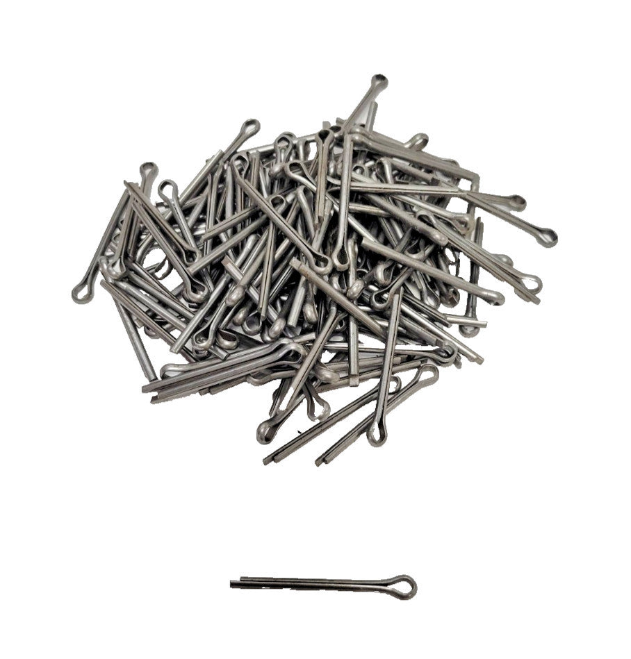 UNBRANDED ZINC PLATED STEEL COTTER PINS 1/8" X 1-1/2" **LOT OF 140**