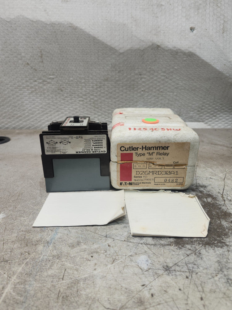 NEW IN BOX CUTLER HAMMER TYPE M RELAY D26MRD30A1