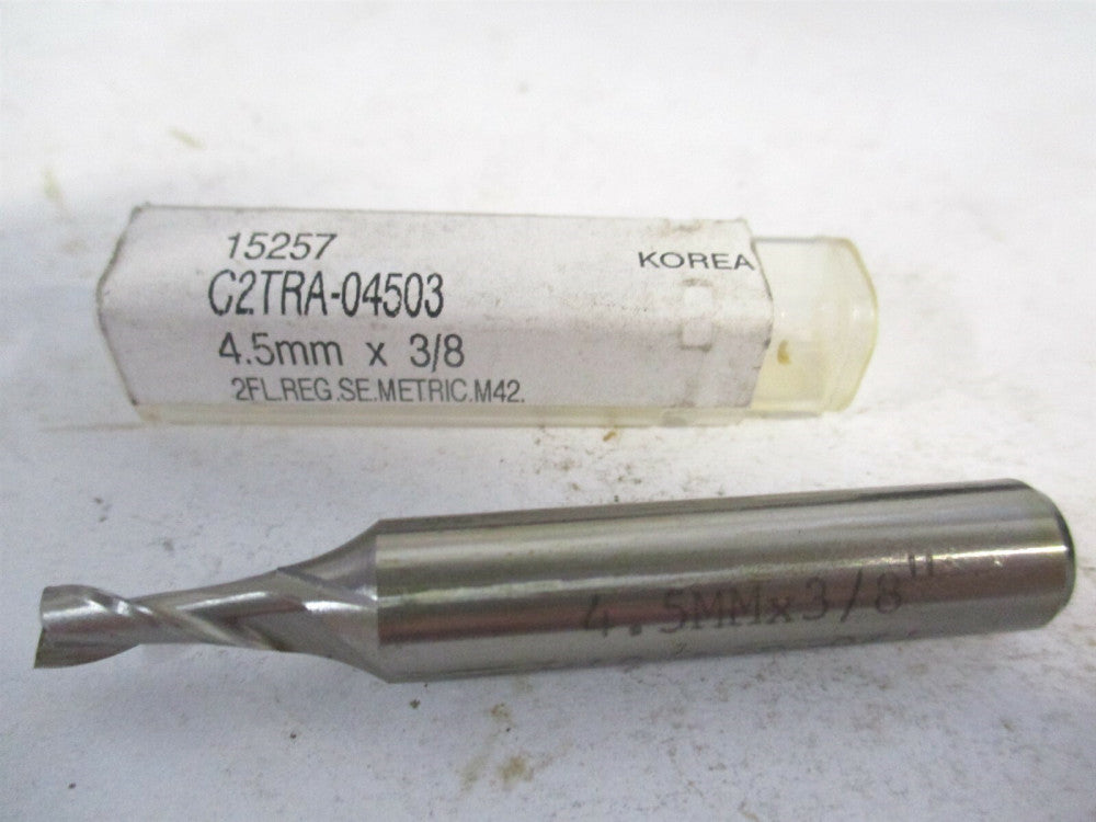 YG-1 (15257) 4.5" x 3/8" x 1/2" x 2-5/16" OAL Cobalt 2-Flute End Mill 