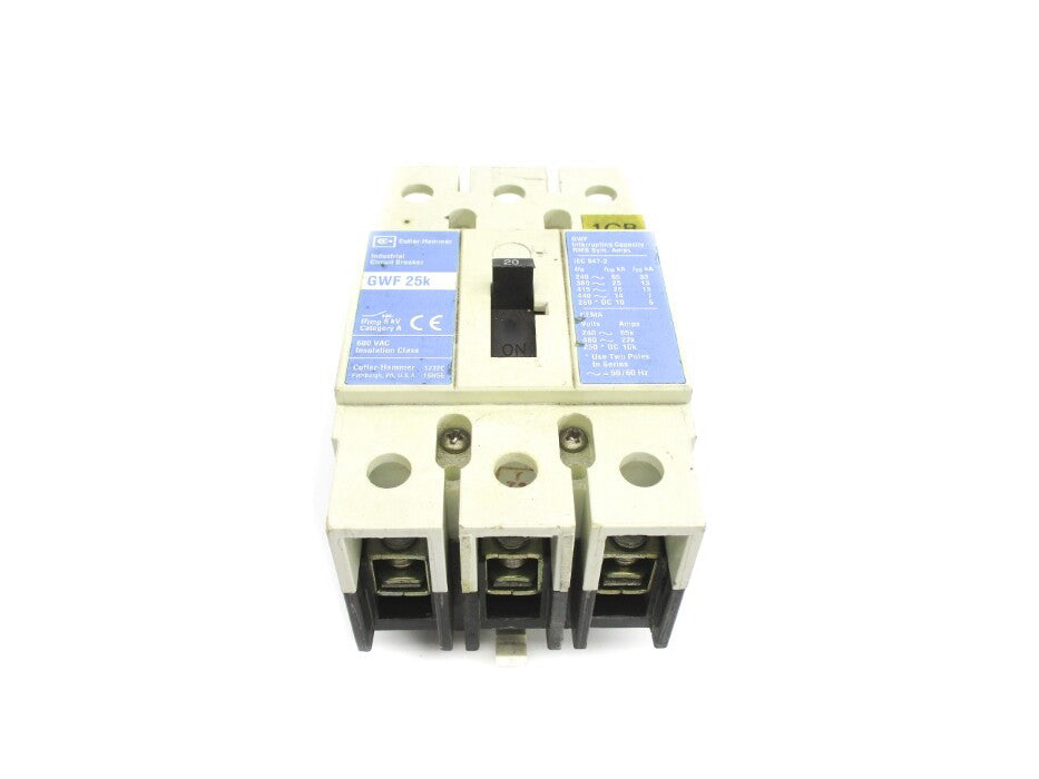 CUTLER HAMMER GWF3020 GWF25K 20A 600VAC UNMP