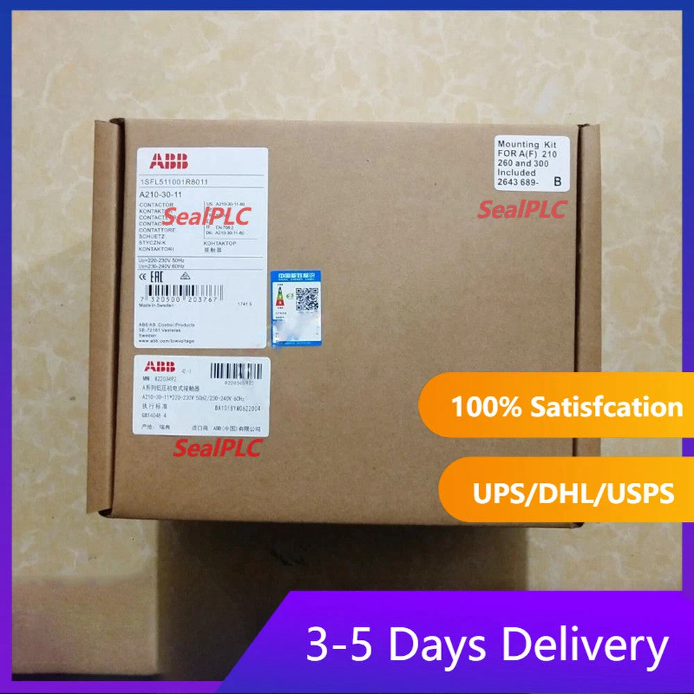 New ABB A210-30-11 3-Phase Contactor AC24 110V 220-230V 380-400V US Free TAX