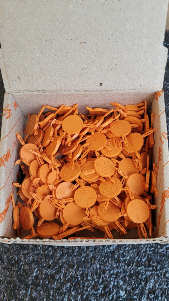 Box Of 100 Weidmuller 1573010000 Orange Coding Elements / Keying Stars