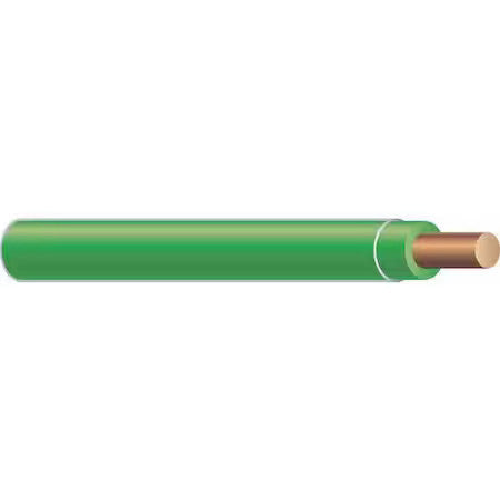 Southwire 11599817 Thhn Building Wire, Copper, 10 Awg, 1C, Green, Solid, 50 Ft