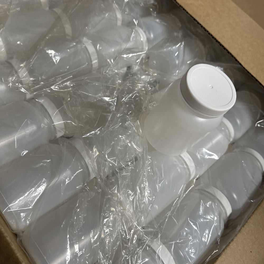 fisherbrand 250ml Wide Mouth round Bottle 53-400 neck finish bottle, qty 24