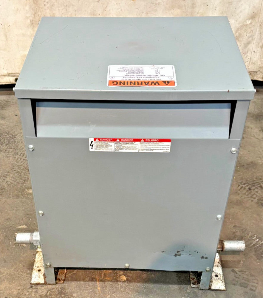 SQUARE D THREE PHASE TRANSFORMER 30T3H 33349-17212-055 30KVA 480HV 36 AMPS 60HZ