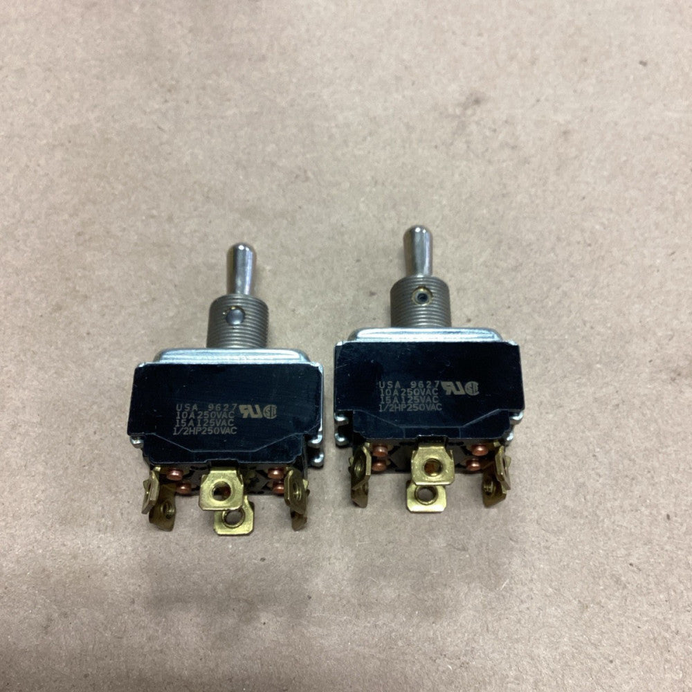 Lot Of 2 USA 9627 Toggle Switch 1/2 HP 250VAC BLACK *FREE SHIPPING*