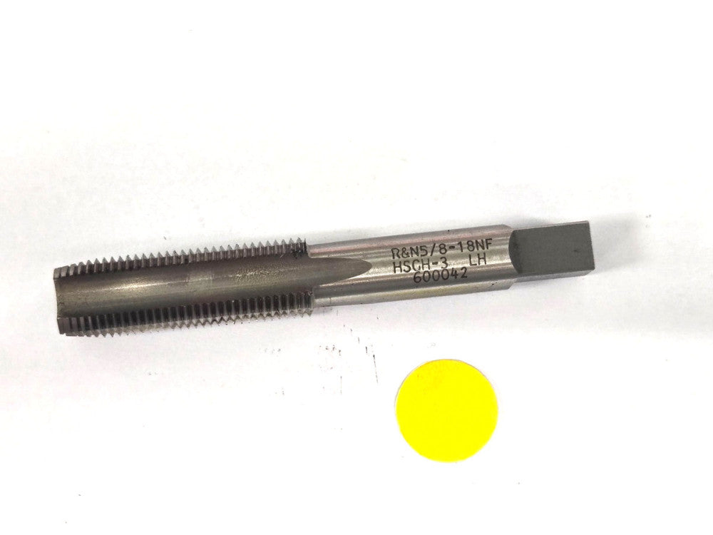 R&N CUTTING TAP W/ BOTTOMING CHAMFER  #5/8-18 NF HS GH-3  LEFT HAND