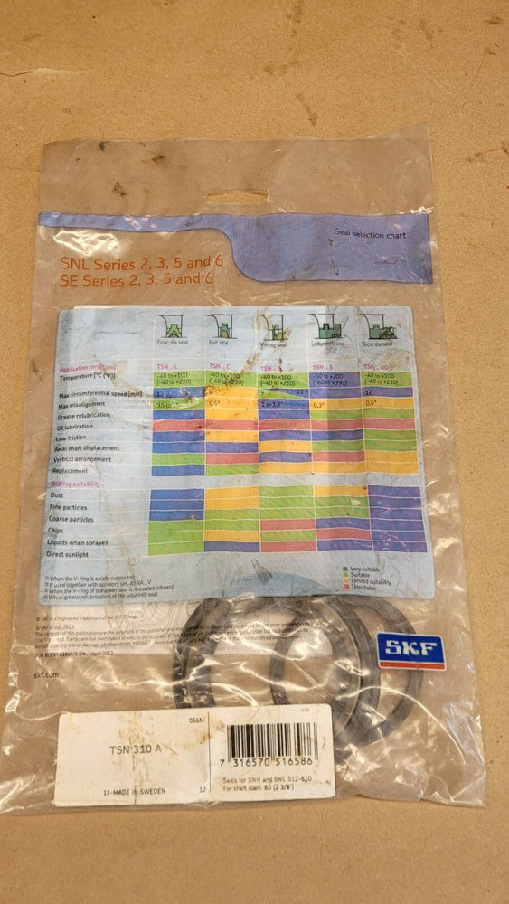 SKF TSN 310 A Seals for SNH and SNL 512-610 for Shaft Diameter 60mm (2-3/8")
