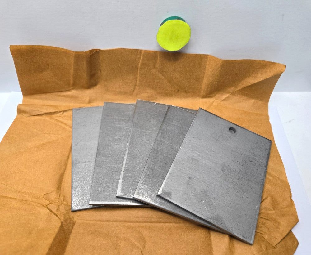 Q-PANEL TEST SUBSTRATES 3" X 4" X 1/8" THICK ***LOT OF 5