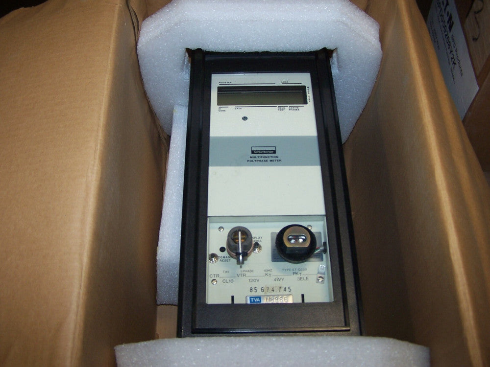 SCHLUMBERGER S4FQ POWER CONSUMPTION METER 120 VAC REPAIRED 