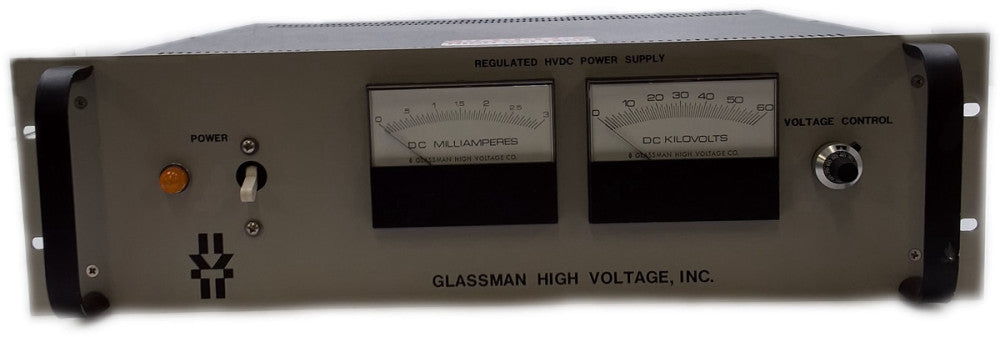 Glassman PS/LG-60R-2.5 High Voltage Power Supply 60kV 2.5mA 