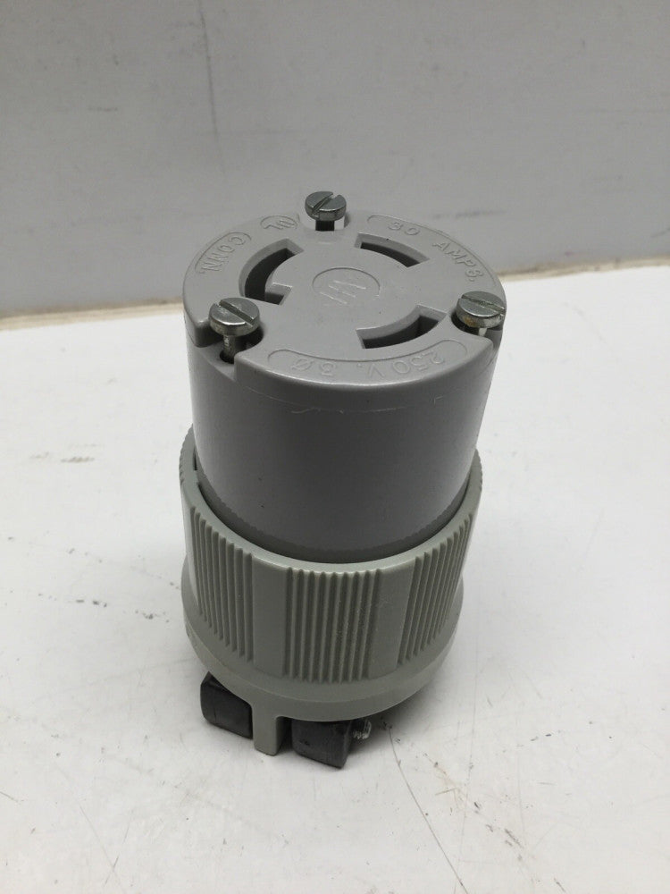 ARROW HART 6394 HART-LOCK Connector Dead Front Plug 30A 250V 3P 3W NEMA L11-30R