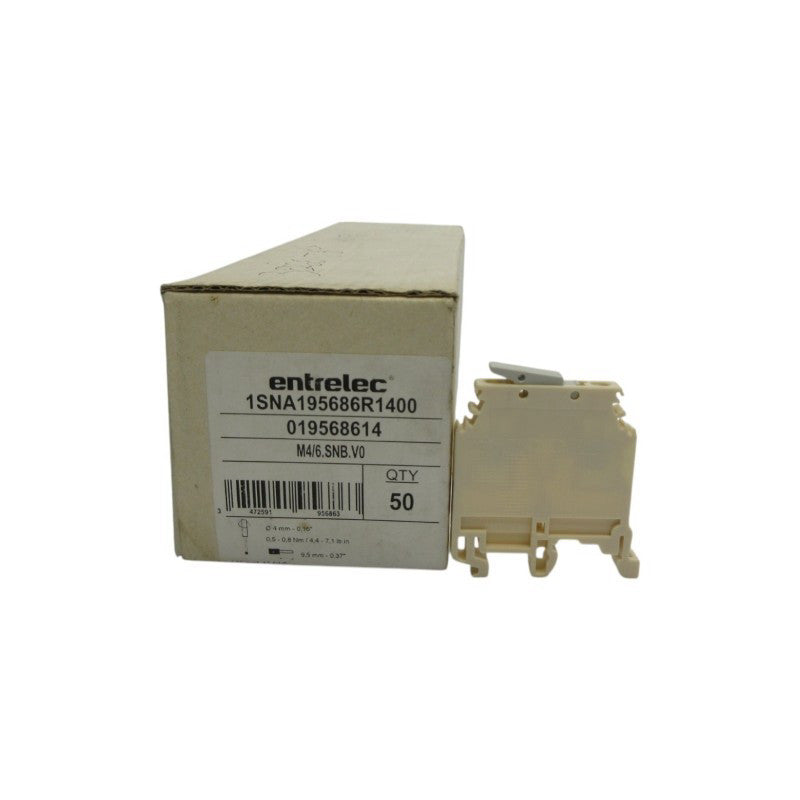 ENTRELEC 1SNA195686R1400 M4/6.SNB.V0 (PKG OF 50) NSMP