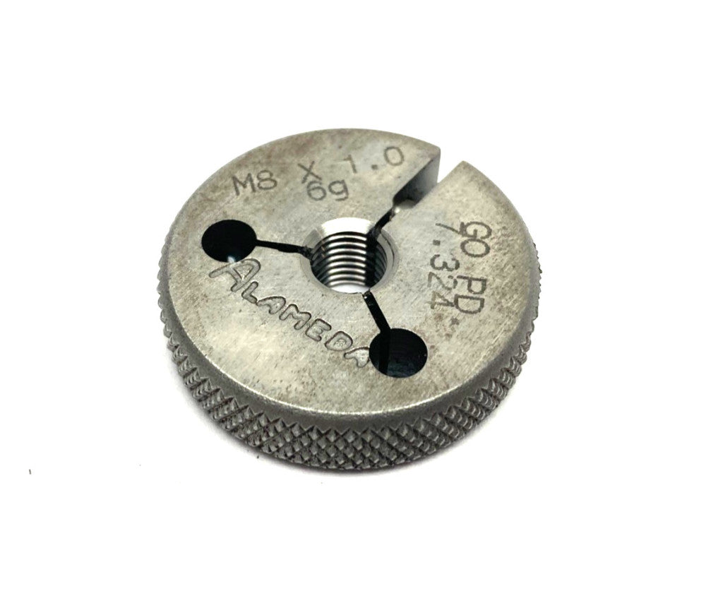Alameda M8 x 1.0-6G Threaded Ring Gauge GO PD 7.324