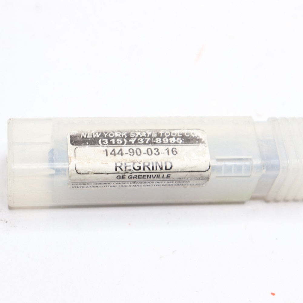 New York State Tool Regrind Coated End Mill 144-90-03-16