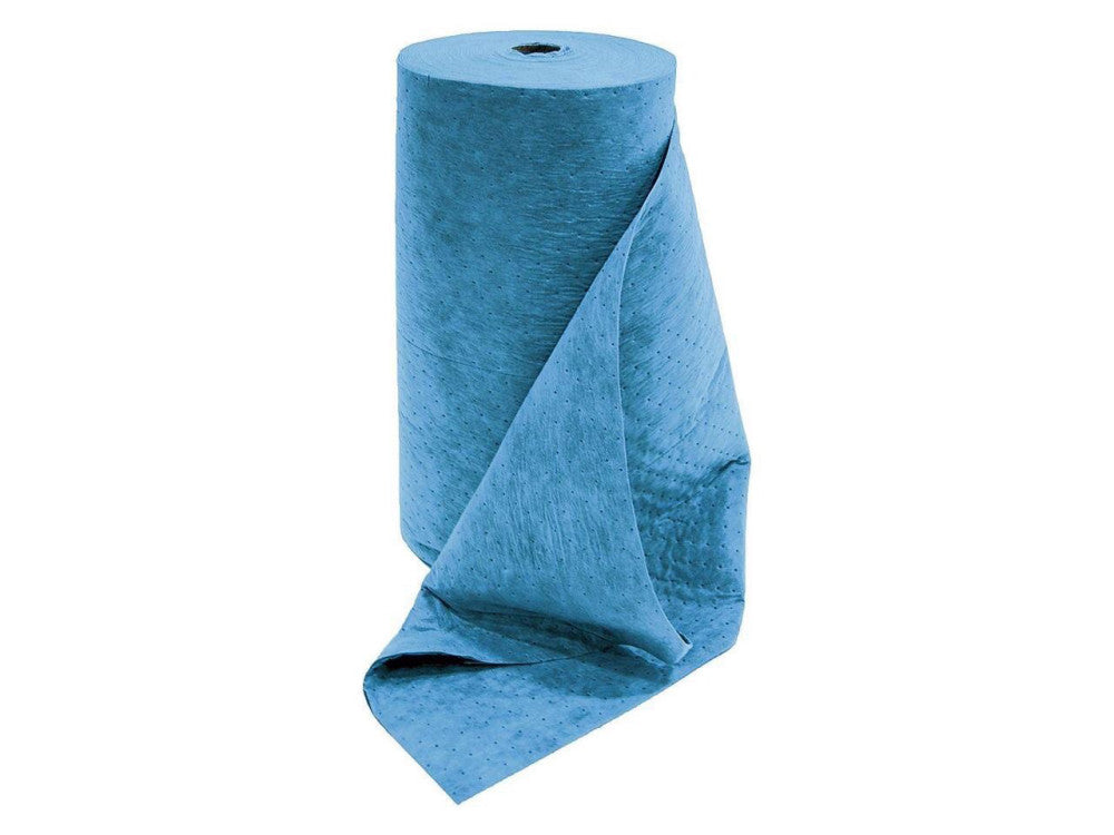 SPILFYTER 18463B Absorbent Roll, Absorbs 66 gal. Oil-Based Liquids, Blue