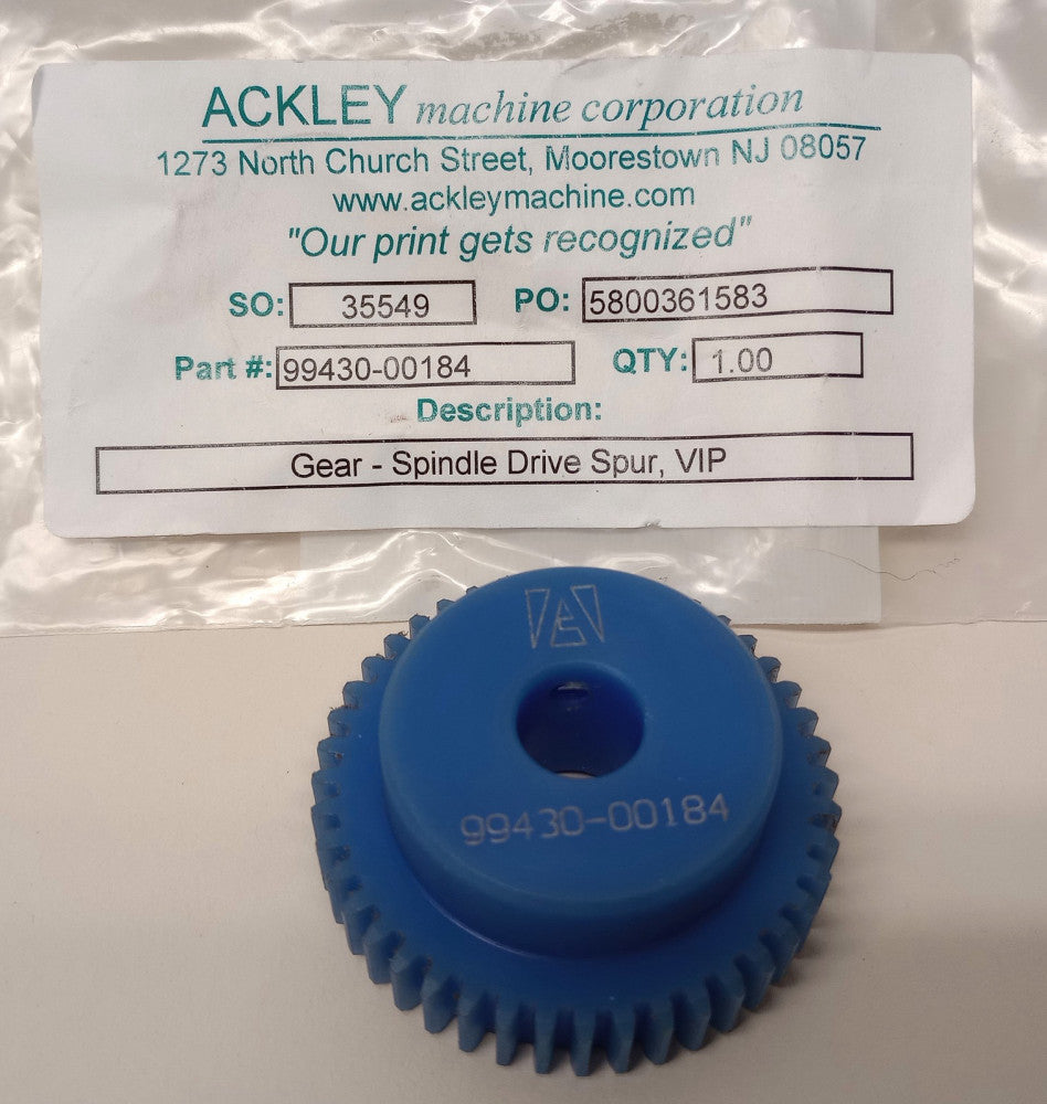 ACKLEY 99430-00184 Spindle Drive Spur Gear 44T 7/16" Bore 1-15/16" OD