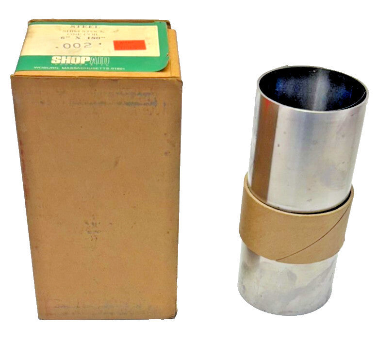 SHOP AID STEEL SHIM STOCK ONE COIL 6"X180" THICKNESS 0.002"
