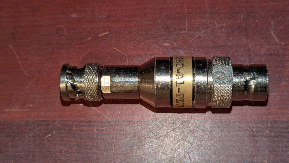 (1) TEI Adapter Connector Fitting AD-CJ80-A1-PL75 (?? PL76 READ DESCRIPTION) NOS