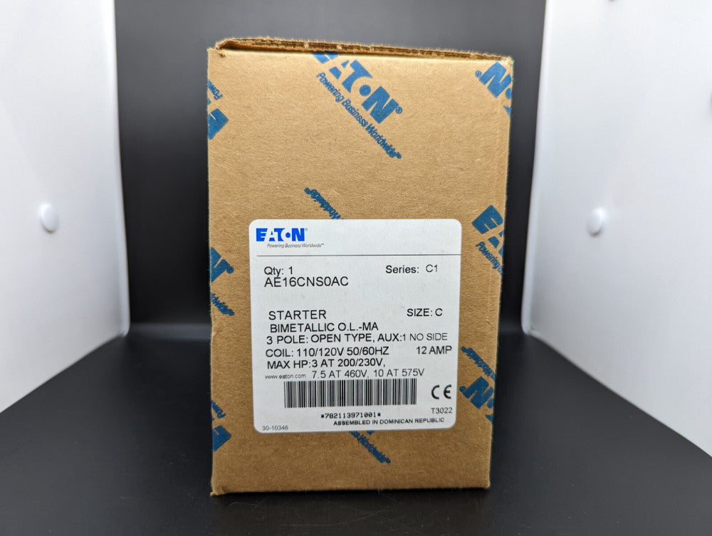 Eaton AE16CNS0AC Size C 120V Open Starter New In Box USA