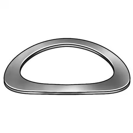 Zoro Select 1Uap3 Disc Spring,Curved,0.375,301 Ss,Pk10
