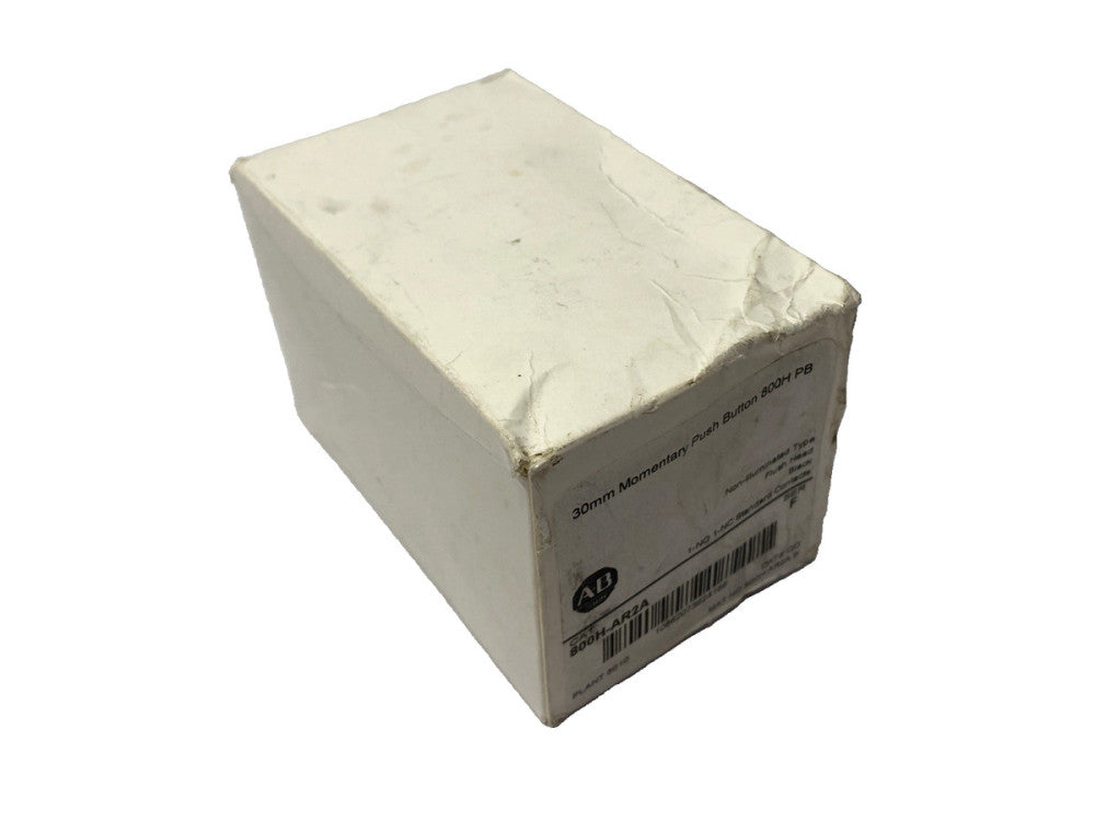 Allen Bradley 800H-AR2A Ser. F Black Non-Illuminated Pushbutton Flush Head 30mm