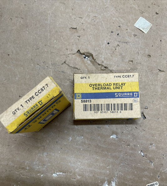 ( 1 ) Square D CC 87.7 Overload RelayThermal Unit 53.4-66.1 Amps NEW OLD STOCK
