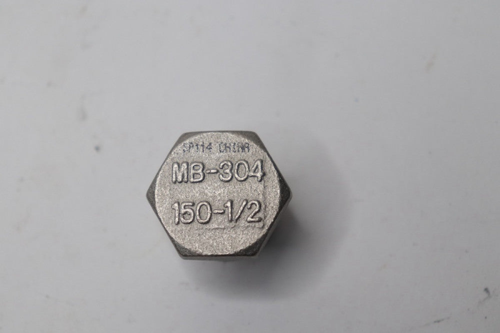 Hex Head Plug Stainless Steel 1/2" MNPT MB-304