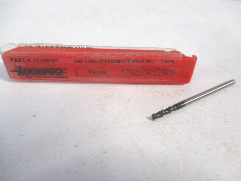 0.0709" x 0.4333" x 1.4170" OAL Cobalt Parabolic Flute Screw Machine Drill Bit 