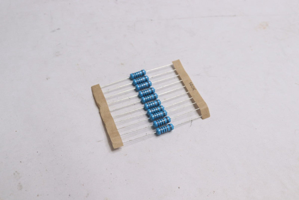 (10-Pk) Metal Film Resistor 100k Ohm 1% 1/4 W RES-100K