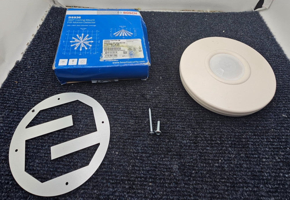 Bosch DS936: 360° Ceiling-Mount PIR Motion Detector 15ft x 360° (9m) Coverage