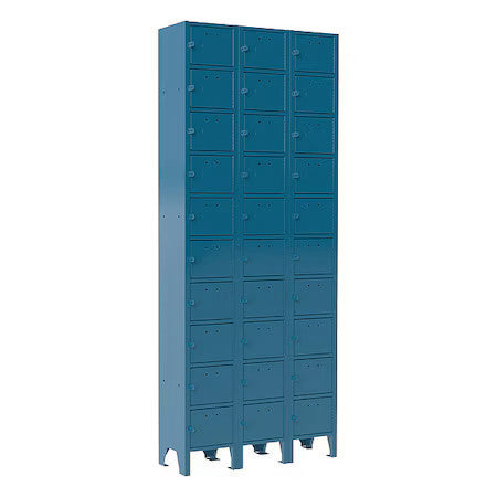 Durham Mfg 620-04-3Pkg Cell Phone Locker,9"X5-3/4",Steel,Blue