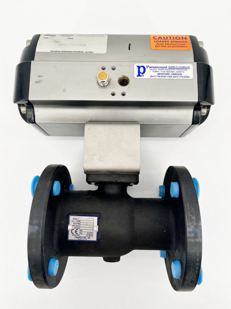 New Apollo Conbraco 88A14801 2" Ball Valve w/ Flowserve B100S10 Automax Actuator
