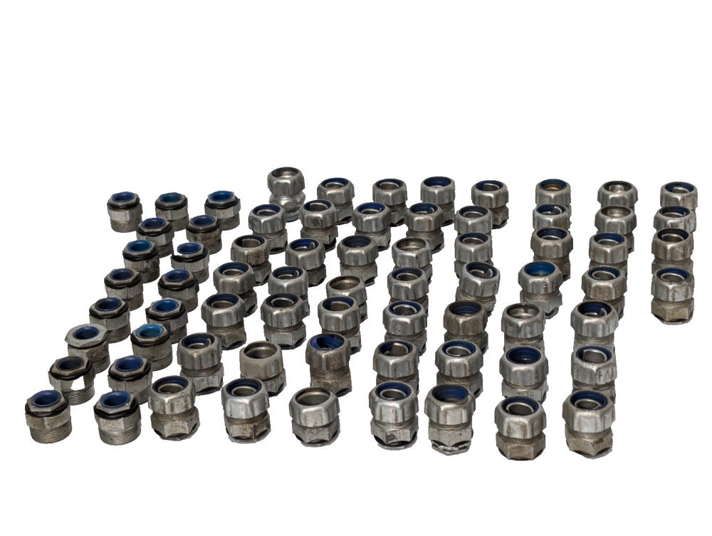 Lot of 70: Assorted Conduit Connector Sealing Fitting Accessories