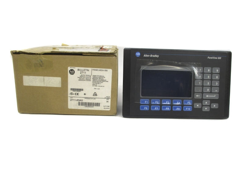 ALLEN BRADLEY 2711-K5A5 SER. H F/W 4.48 100-240V 0.25-0.25A NSMP