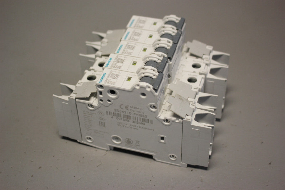 Lot of 5 SIEMENS CIRCUIT BREAKER 5SJ4110-7HG42