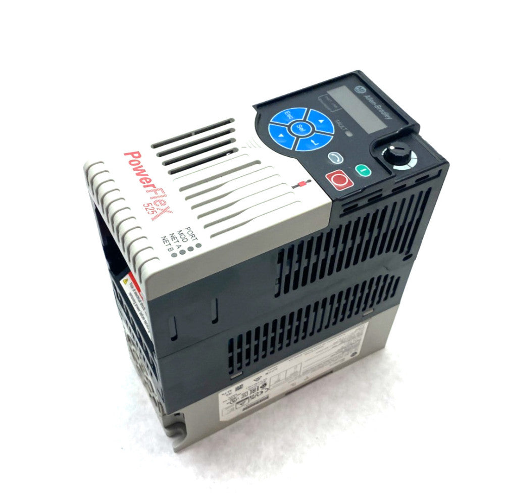 Allen Bradley 25B-D1P4N114 Ser. A PowerFlex 525 0.4kW 0.5HP AC Drive 3-Phase
