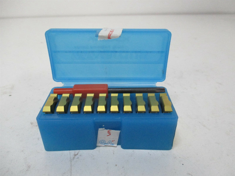 Vargus (50919) 3EL0.375 Grade VKX External Carbide Threading Insert - Pack of 10