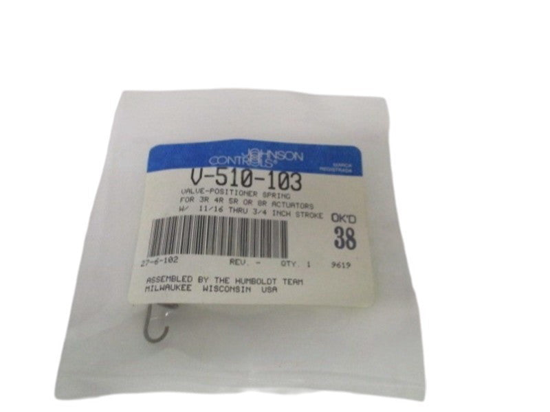 JOHNSON CONTROLS V-510-103 VALVE-POSITIONER SPRING NSMP