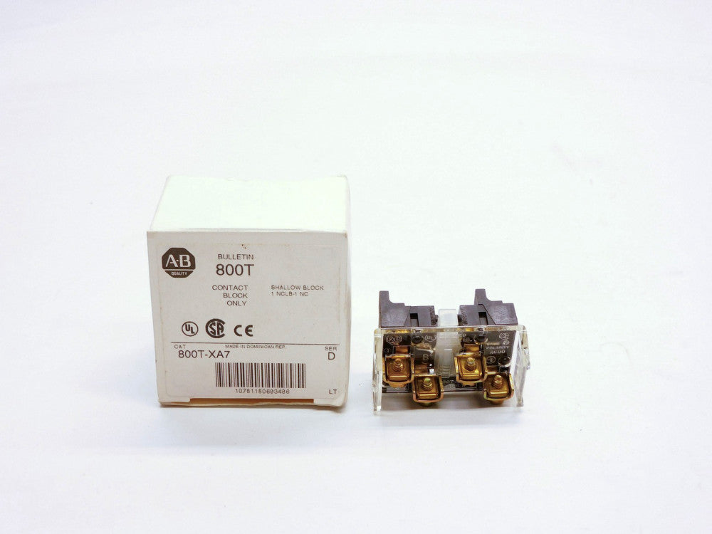 ALLEN BRADLEY 800T-XA7 SER. D (WH) NSMP