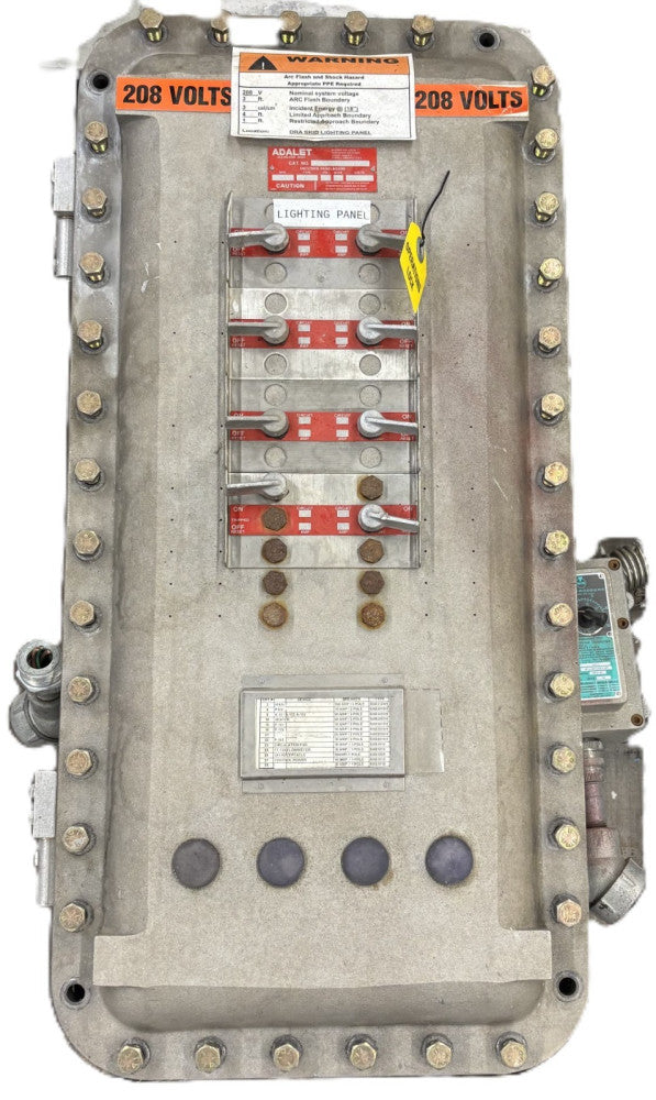 ADALET EXPLOSION-PROOF PANELBOARD F123006N4 0.06CAL/CM 3 INCH 208VAC 1.70KVA